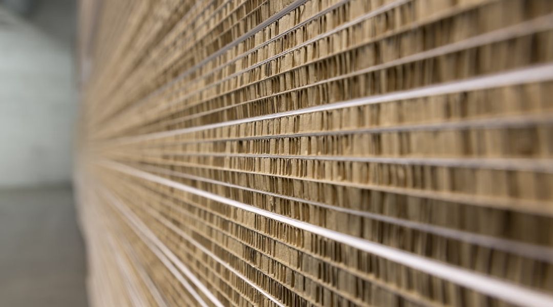 Enboard honeycomb material closeup